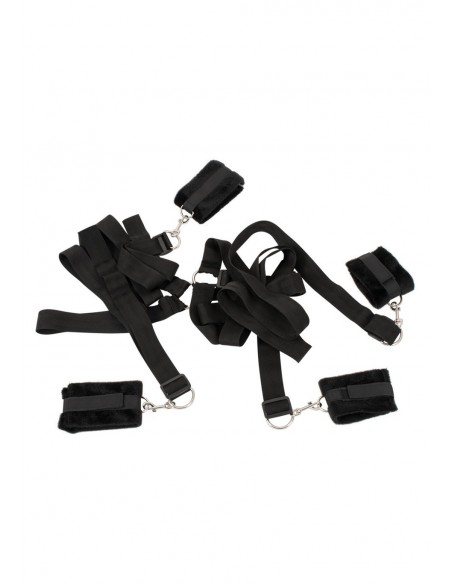 Zestaw do krępowania BK Bed Shackles - Zestawy BDSM - 1