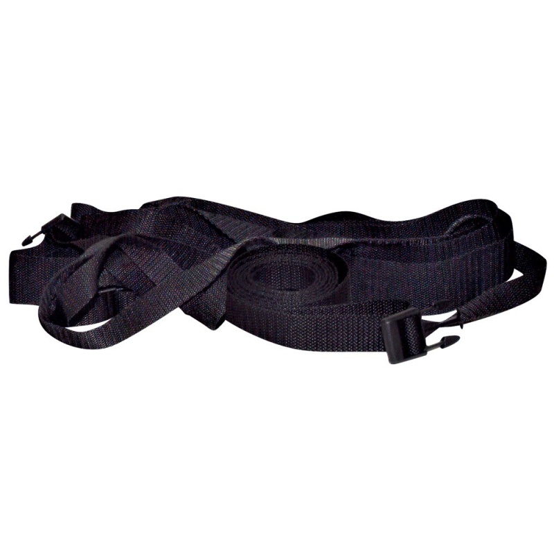 Pasy pod materac z kajdankami Bed Shackles – zestaw 4 wyściełanych mankietów na rzep, pasy 2×320 cm + łącznik 180 cm - 3