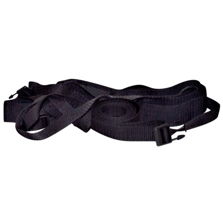 Pasy pod materac z kajdankami Bed Shackles – zestaw 4 wyściełanych mankietów na rzep, pasy 2×320 cm + łącznik 180 cm - 3
