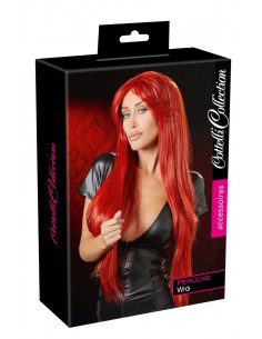 Peruka Long Straight Red Wig - Pozostałe - 1