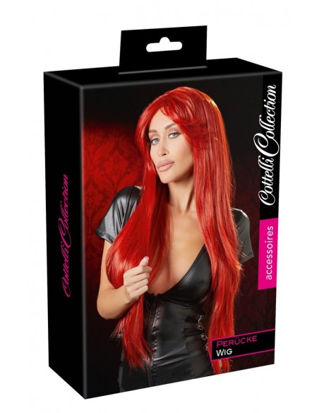 Peruka Long Straight Red Wig - Pozostałe - 1