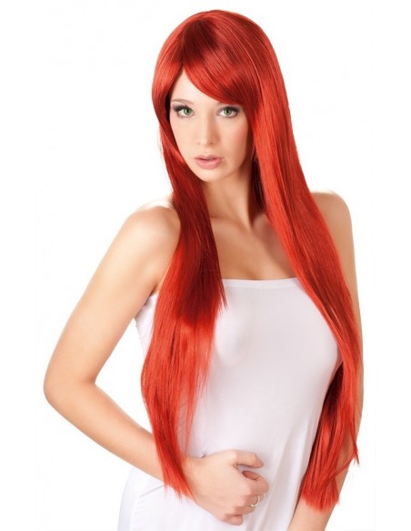 Peruka Long Straight Red Wig - Pozostałe - 4