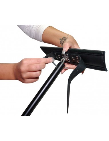 Kajdanki Leather Floor Pillory - Kajdanki erotyczne - 4