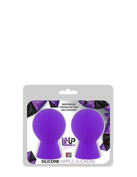 Pompka do sutków Lit-Up Nipple Suckers Small Purple - Pompki do sutków i pochwy - 1
