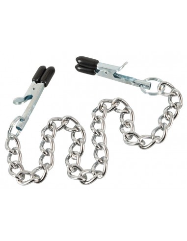 Klamry na sutki Nipple Chain With Clamps - Klamry i klipsy na sutki - 3