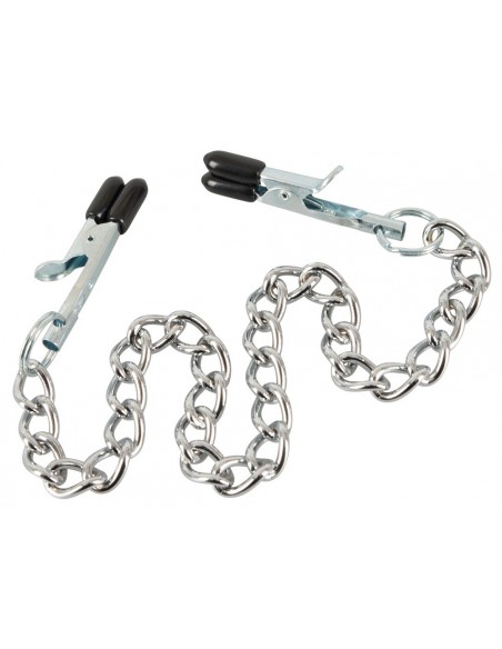 Klamry na sutki Nipple Chain With Clamps - Klamry i klipsy na sutki - 3