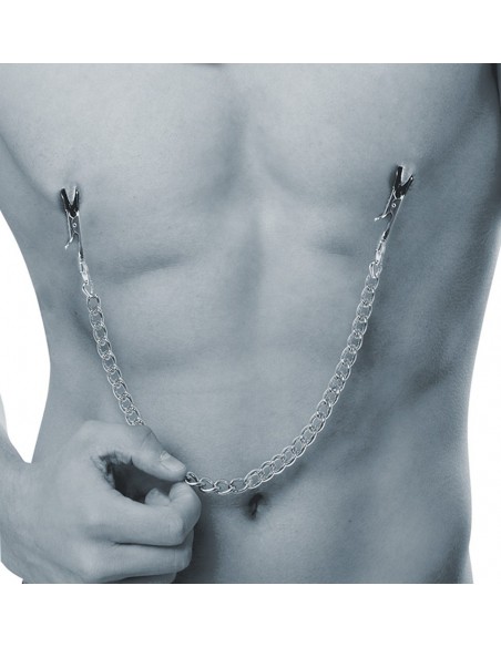 Klamry na sutki Nipple Chain With Clamps - Klamry i klipsy na sutki - 6