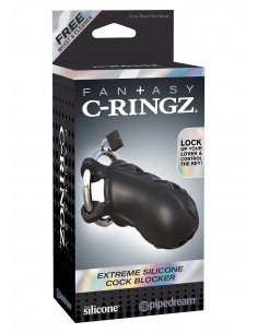 Klatka na penisa Extreme Silicone Cock Blocker Black - Klatki na penisa - 1 2