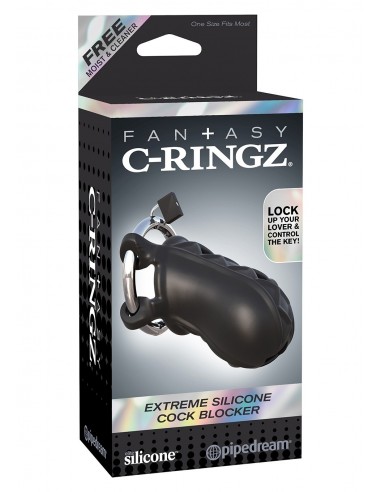 Klatka na penisa Extreme Silicone Cock Blocker Black - Klatki na penisa - 2