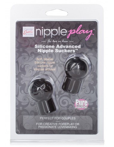 Przyssawki do sutków Advanced Sil Nipple Suckers Black - Pompki do sutków i pochwy - 2