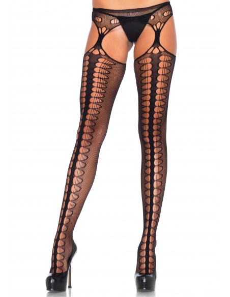 Rajstopy z ciekawym wzorem NET SUSPENDER HOSE OS - Rajstopy - 1