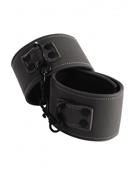 Kajdanki Wrist Cuffs Black - Kajdanki erotyczne - 1