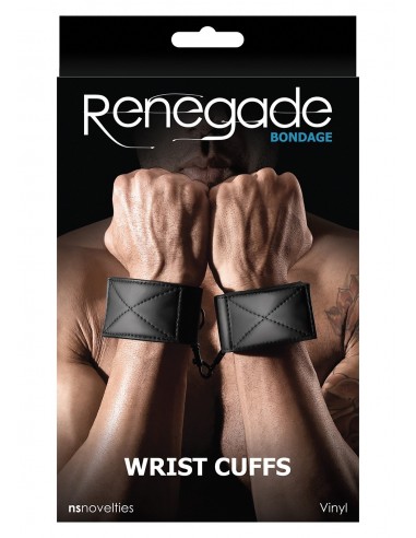 Kajdanki Wrist Cuffs Black - Kajdanki erotyczne - 2
