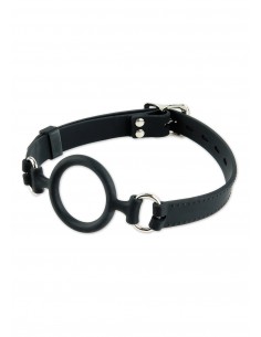 Knebel BDSM Silicone O-Ring Gag Black - Kneble do ust - 1 2