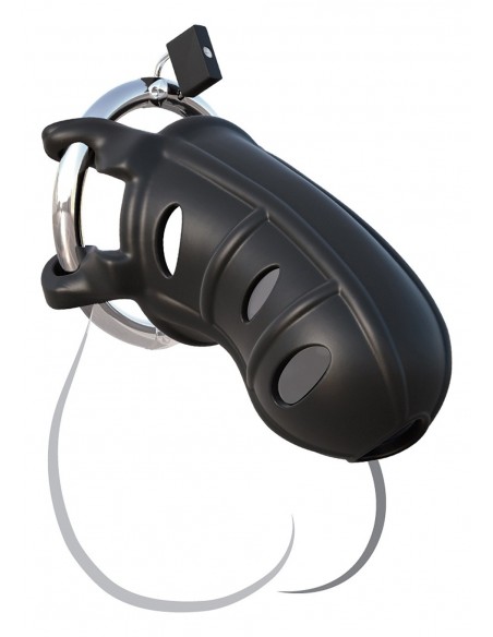 Klatka na penisa Hardcore Silicone Cock Block Black - Klatki na penisa - 2