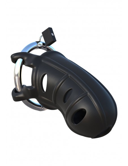 Klatka na penisa Hardcore Silicone Cock Block Black - Klatki na penisa - 3