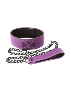 Wiązania-LUST BONDAGE COLLAR PURPLE - Uprzęże BDSM - 1