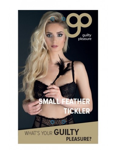 Pejcz-GP SMALL FEATHER TICKLER BLACK - Baty, pejcze i packi - 3