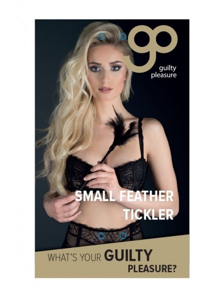 Pejcz-GP SMALL FEATHER TICKLER BLACK - Baty, pejcze i packi - 3