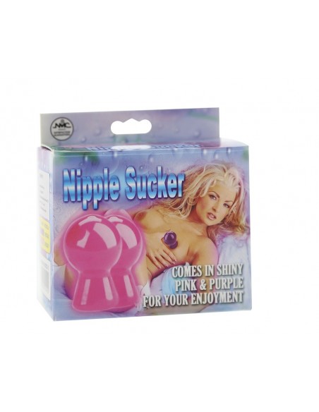 Pompka do sutków Nipple Sucker Pair In Shiny Purple - Pompki do sutków i pochwy - 2