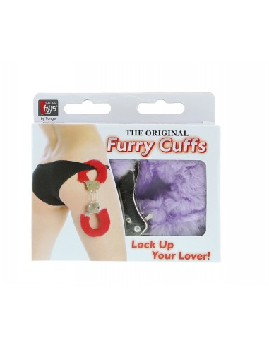 Kajdanki Metal Handcuff With Plush Lavender - Kajdanki erotyczne - 2