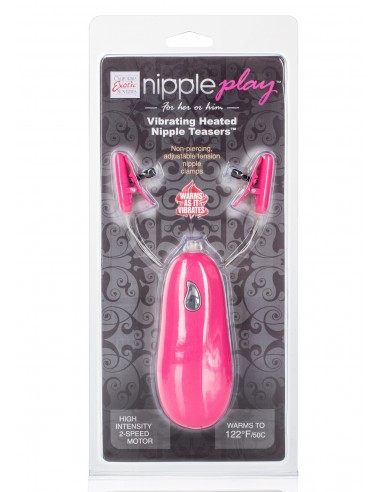 Zaciski na sutki Vibrating Heated Nipple Teaser - Klamry i klipsy na sutki - 2
