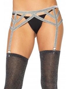 Pas do pończoch Lurex elastic garter belt - Pasy do pończoch i podwiązki - 1