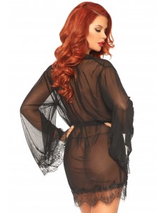 Bielizna-Sheer robe with flared sleeves - Pozostałe - 1 2