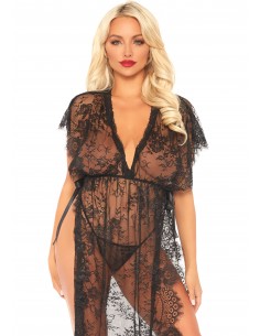 Bielizna-Lace kaften robe and thong - Pozostałe - 1