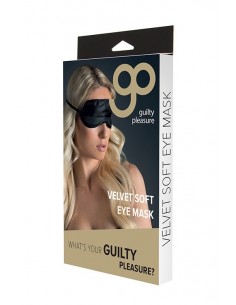 Maska na Oczy Velvet Soft Eye Mask Black - Maski i kaptury - 1 2