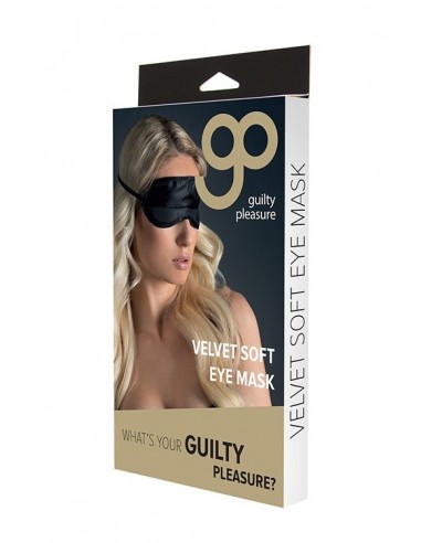 Maska na Oczy Velvet Soft Eye Mask Black - Maski i kaptury - 2