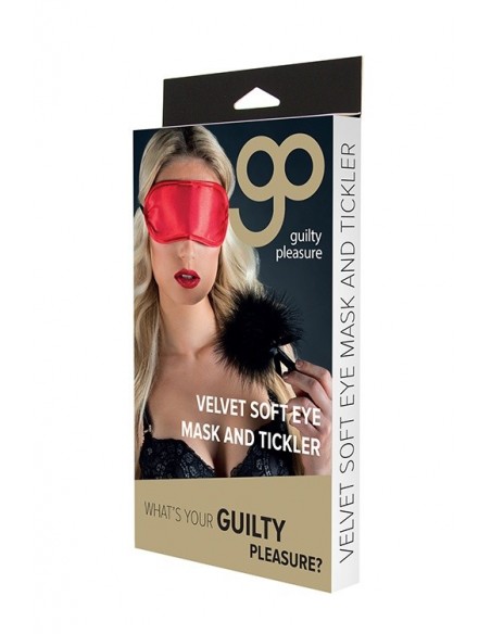 Maska na Oczy Velvet Soft Eye Mask And Tickler - Maski i kaptury - 2