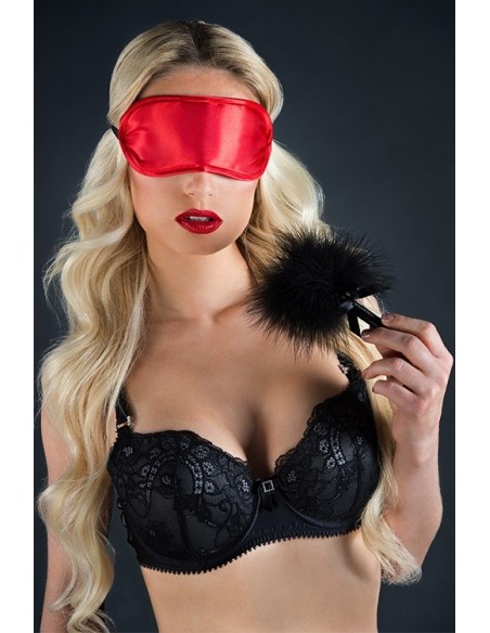 Maska na Oczy Velvet Soft Eye Mask And Tickler - Maski i kaptury - 3