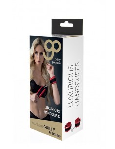 Kajdanki Gp Luxurious Handcuffs Red - Kajdanki erotyczne - 1 2