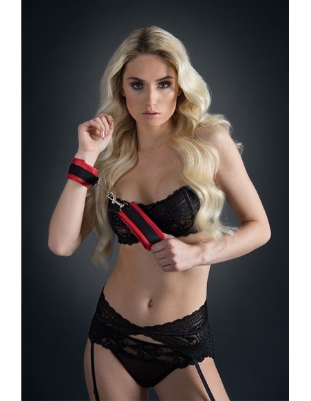 Kajdanki Gp Luxurious Handcuffs Red - Kajdanki erotyczne - 3