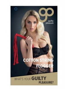 Pejcz-GP COTTON STRING FLOGGER RED - Baty, pejcze i packi - 1