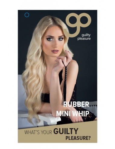 Pejcz-GP RUBBER MINI WHIP BLACK - Baty, pejcze i packi - 1