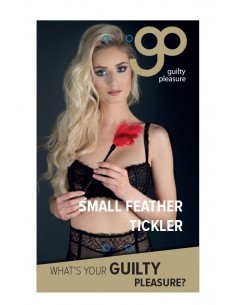 Pejcz-GP SMALL FEATHER TICKLER RED - Baty, pejcze i packi - 1