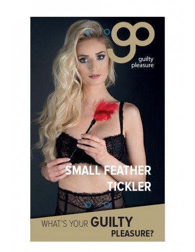 Pejcz-GP SMALL FEATHER TICKLER RED - Baty, pejcze i packi - 1