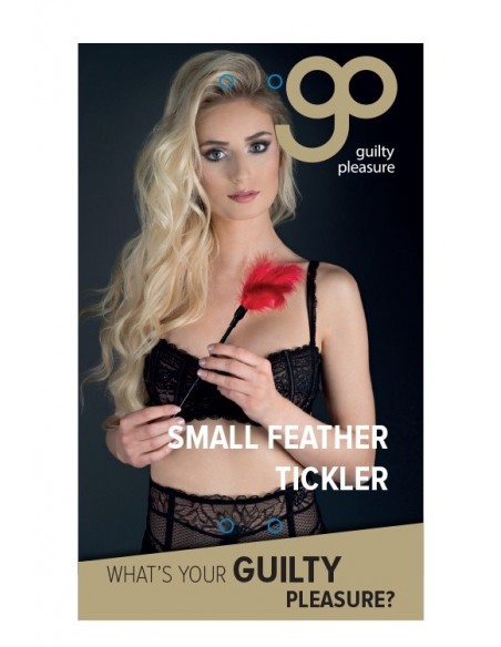 Pejcz-GP SMALL FEATHER TICKLER RED - Baty, pejcze i packi - 1