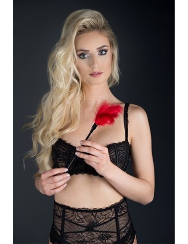 Pejcz-GP SMALL FEATHER TICKLER RED - Baty, pejcze i packi - 3