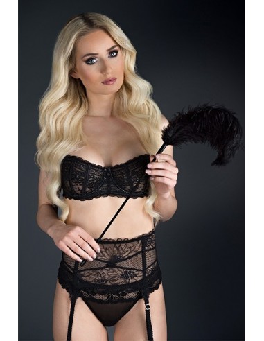 Pejcz-GP LARGE FEATHER TICKLER BLACK - Baty, pejcze i packi - 3