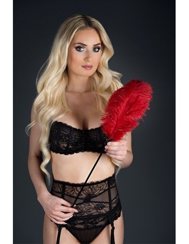 Pejcz-GP LARGE FEATHER TICKLER RED - Baty, pejcze i packi - 3