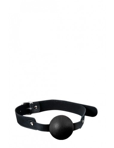 Knebel BDSM Gp Solid Silicone Ball Gag Black - Kneble do ust - 1