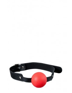 Knebel BDSM Gp Solid Silicone Ball Gag Red - Kneble do ust - 1