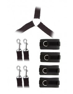 Zestaw BDSM Gp Luxurious Bed Restraint Cuff Set - Zestawy BDSM - 1