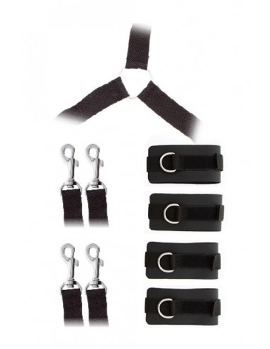 Zestaw BDSM Gp Luxurious Bed Restraint Cuff Set - Zestawy BDSM - 1