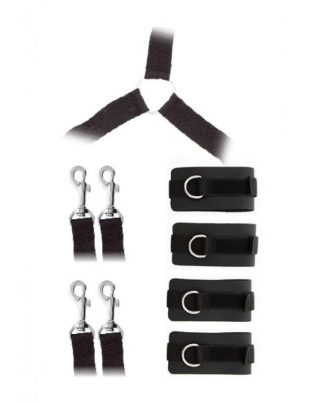 Zestaw BDSM Gp Luxurious Bed Restraint Cuff Set - Zestawy BDSM - 1