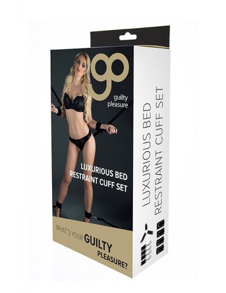 Zestaw BDSM Gp Luxurious Bed Restraint Cuff Set - Zestawy BDSM - 2