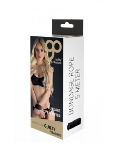 Lina BDSM Gp Bondage Rope 5 m Black - Liny, sznury BDSM - 1 2